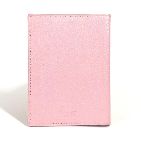 TIFFANY & Co. logo Passport Cover Stationery passport case Leather pink - Picture 3 of 14